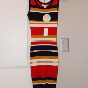 Dress with stripes
